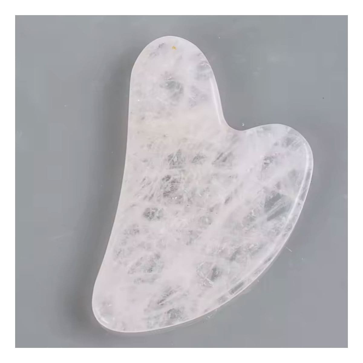 VERSION GUA SHA DE CUARZO PARA ROSTRO BLANCO Y+PAPEL REGALO - 2