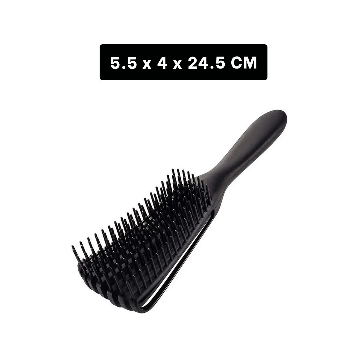 CEPILLO ERGONOMICO DESENREDANTE NEGRO PARA CABELLO Y+POST IT - 4