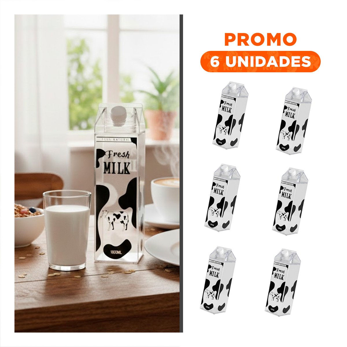 PACK6 ENVASE DE VIDRIO NEGRO TRANSPARENTE PARA FOMENTAR MUCHA LIMPIEZA - 1