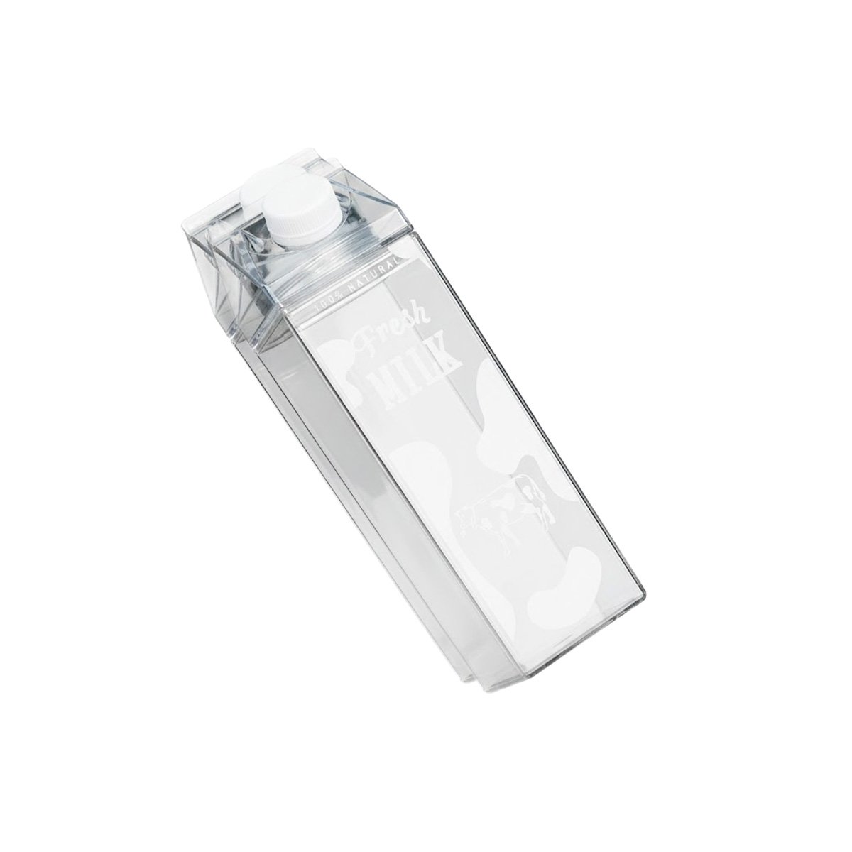 PACK6 JARRA DE LIQUIDOS BLANCO TRANSPARENTE 1L PARA EL DESARROLLO DE SU MENU Y+REGALO STICKER - 2