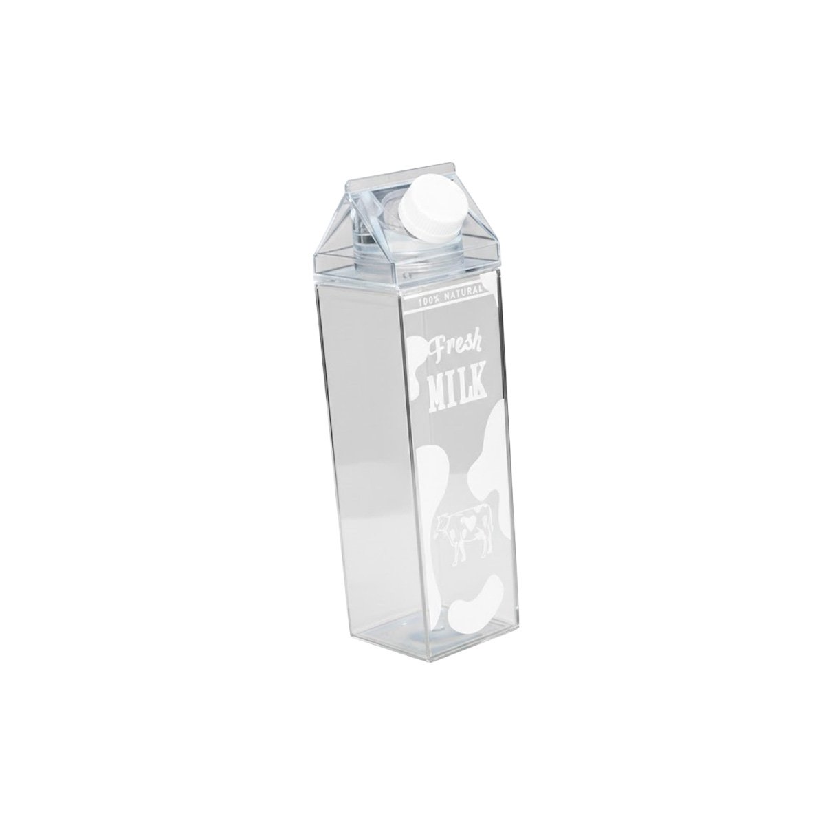 BOTELLA DE LECHE BLANCO TRANSPARENTE 1L PARA BRINDAR SABOR CON HIGIENE Y+REGALO STICKER - 3