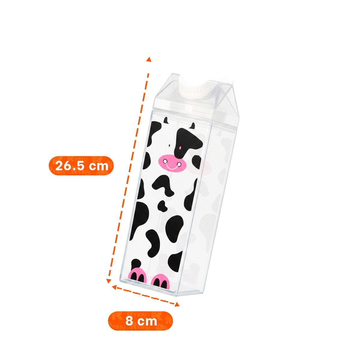 PACK4 RECIPIENTE DE MESA MANCHAS NEGRAS Y ROSADAS 1L CON ESTRUCTURA DE MUCHA FUERZA - 4