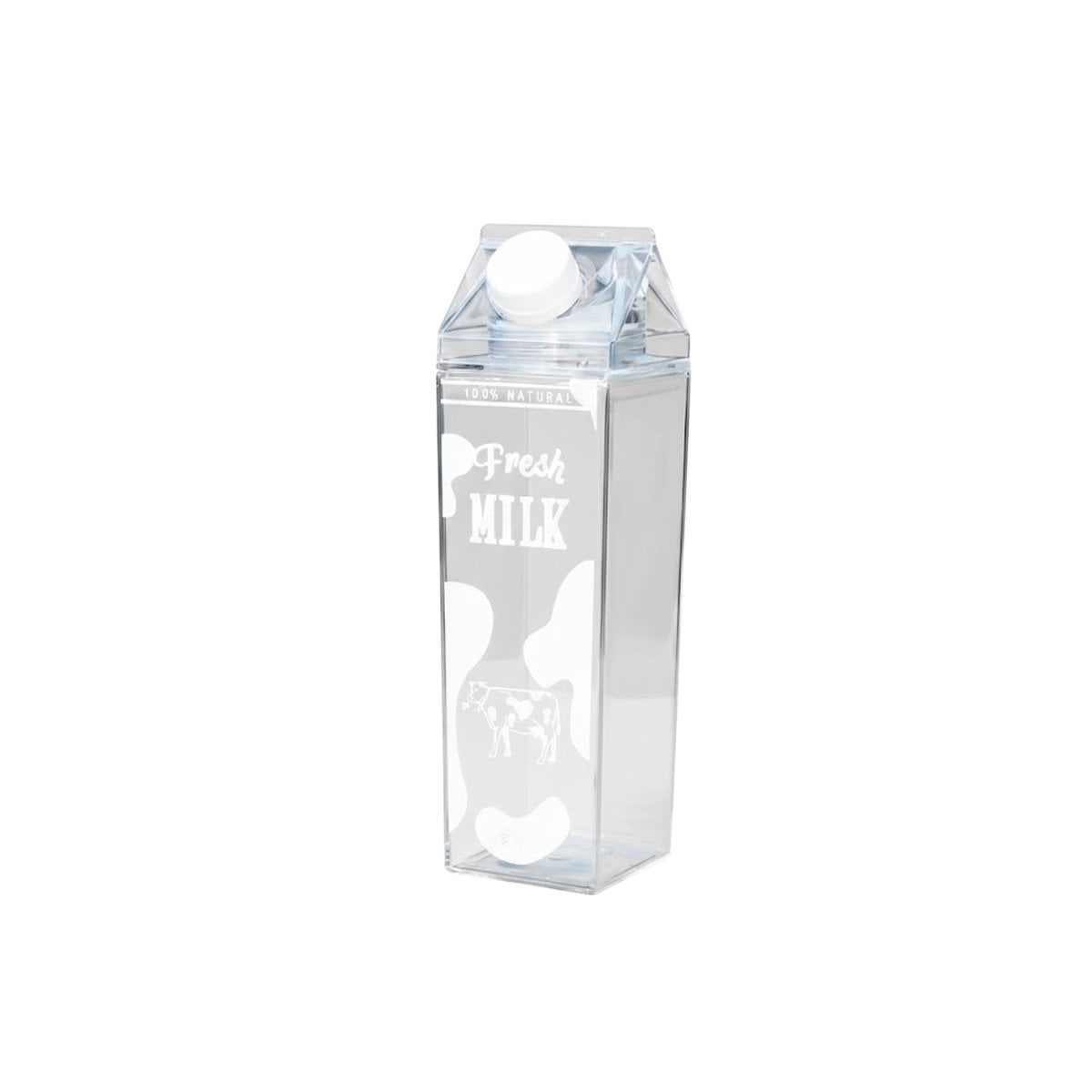 PACK2 ENVASE DE VIDRIO BLANCO TRANSPARENTE 1L PARA HISTORIAS LINDAS EN MESA Y+REGALO STICKER - 2