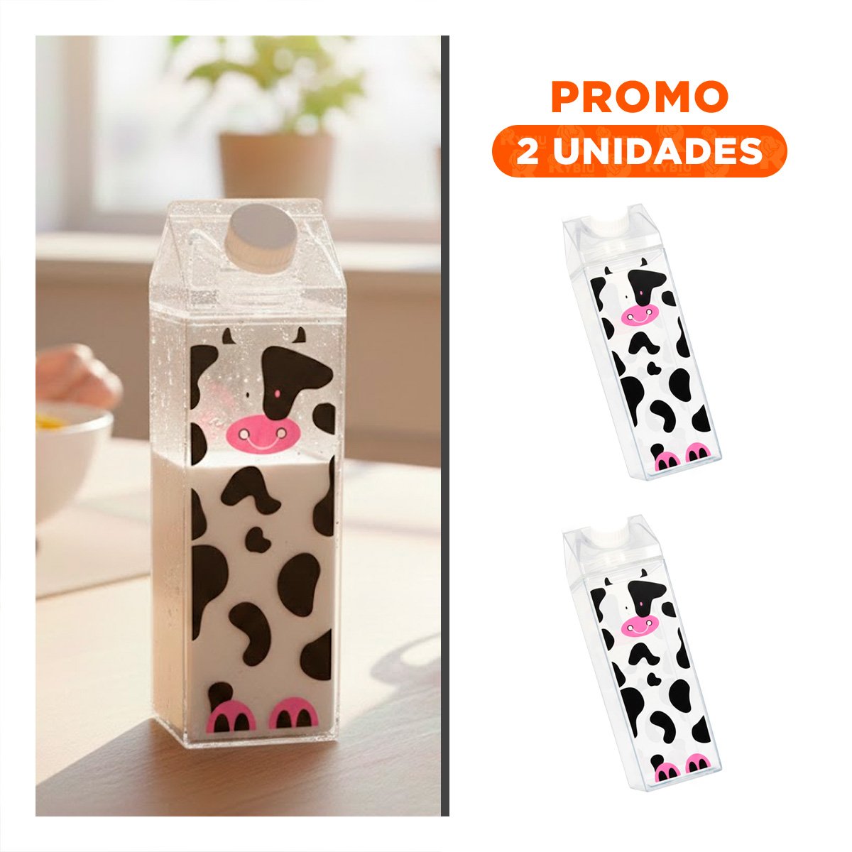 PACK2 JARRA DE LIQUIDOS MANCHAS NEGRAS Y ROSADAS 1L CON BOCA ANCHA PARA SU LAVADO - 1