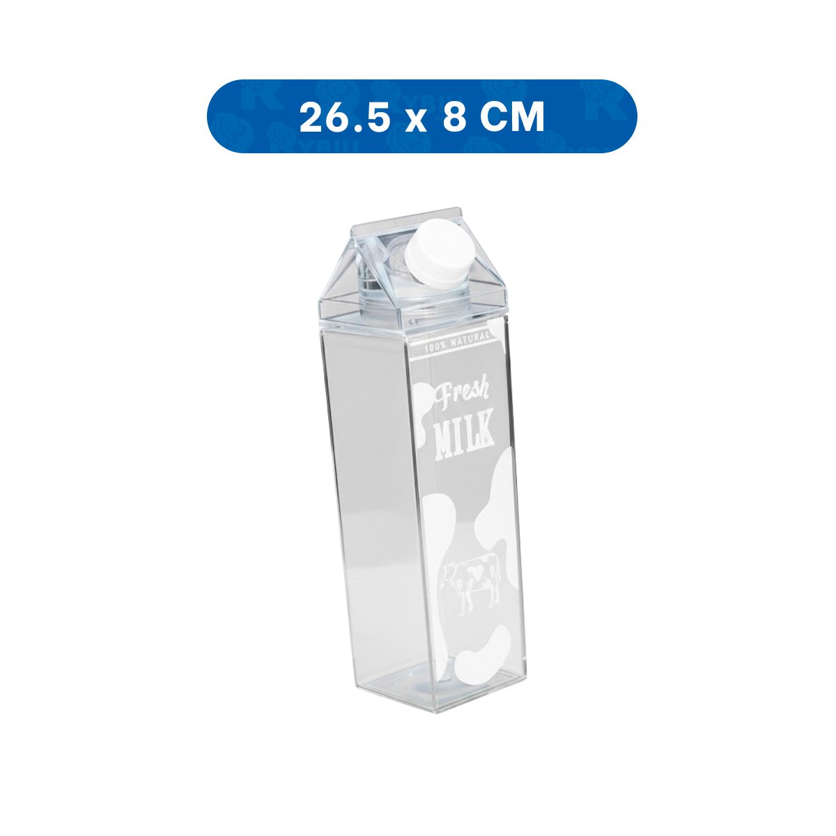 PACK12 RECIPIENTE DE MESA BLANCO TRANSPARENTE 1L PARA UN AMBIENTE DE MUCHA PAZ Y+REGALO STICKER - 4