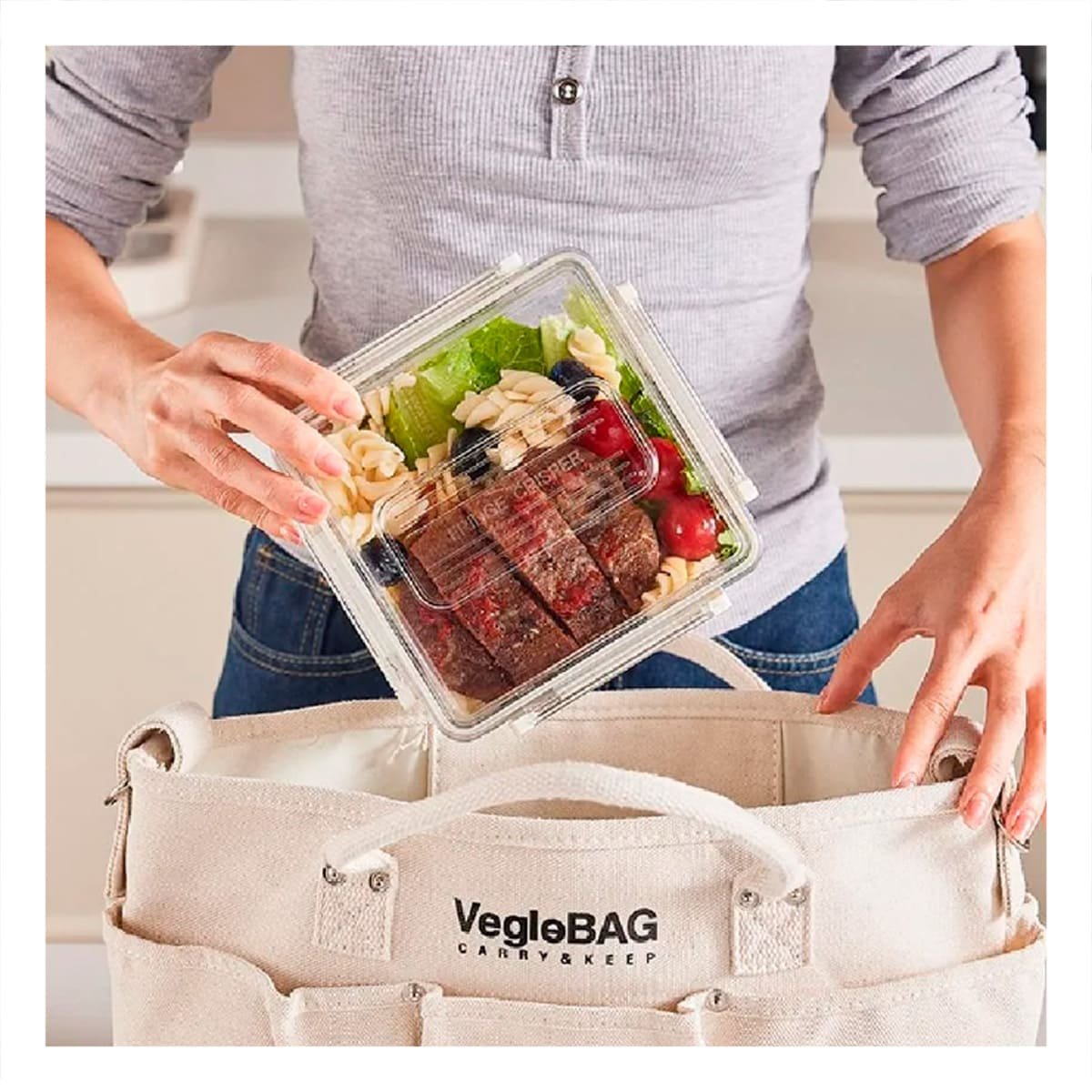 COMBO 3 QUE FACILITA LA ORGANIZACION EN REFRIGERADOR 700 ML 1700 ML 3300 ML Y+PAPEL REGALO - 3