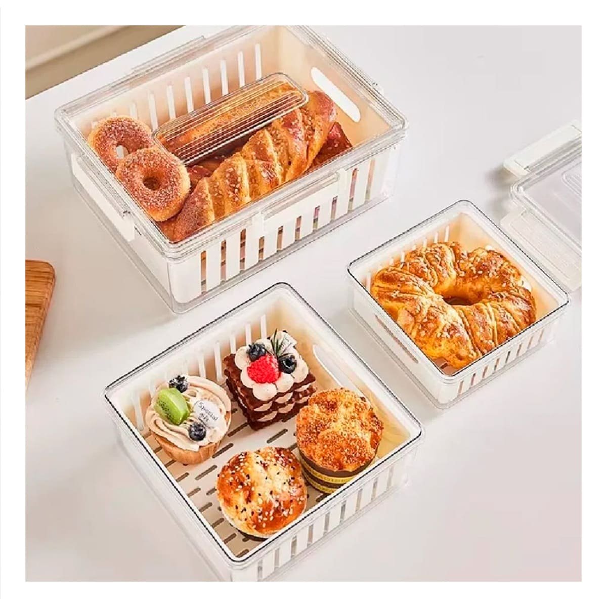 PACK4 PAQUETE 3 PARA APROVECHAR ESPACIO EN REFRIGERADOR 700 ML 1700 ML 3300 ML Y+REGALO STICKER - 5