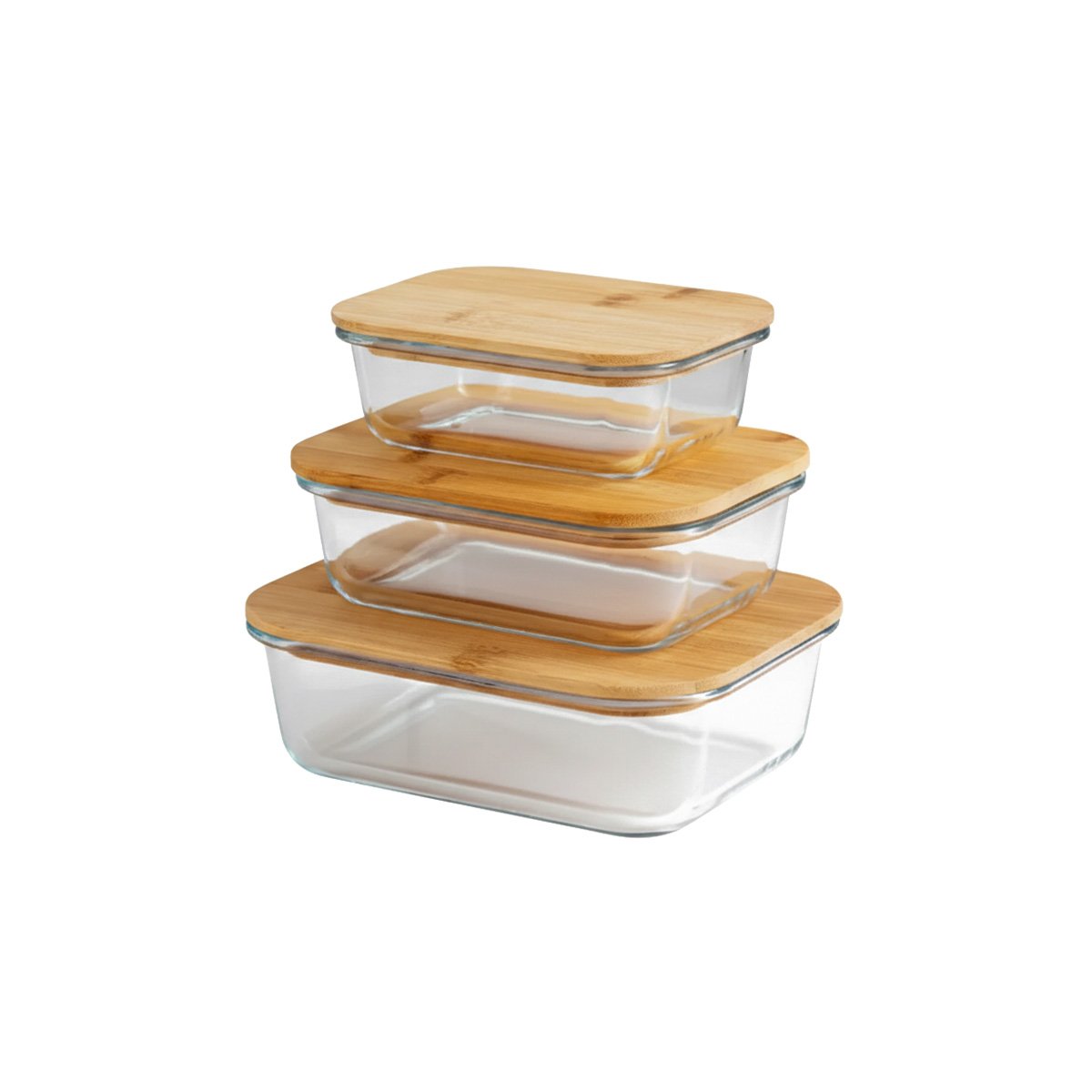 PACK2 TAPERS HERMETICOS PARA LLEVAR ALMUERZO 370ML 640ML 1040ML TRANSPARENTE Y+REGALO STICKER - 2