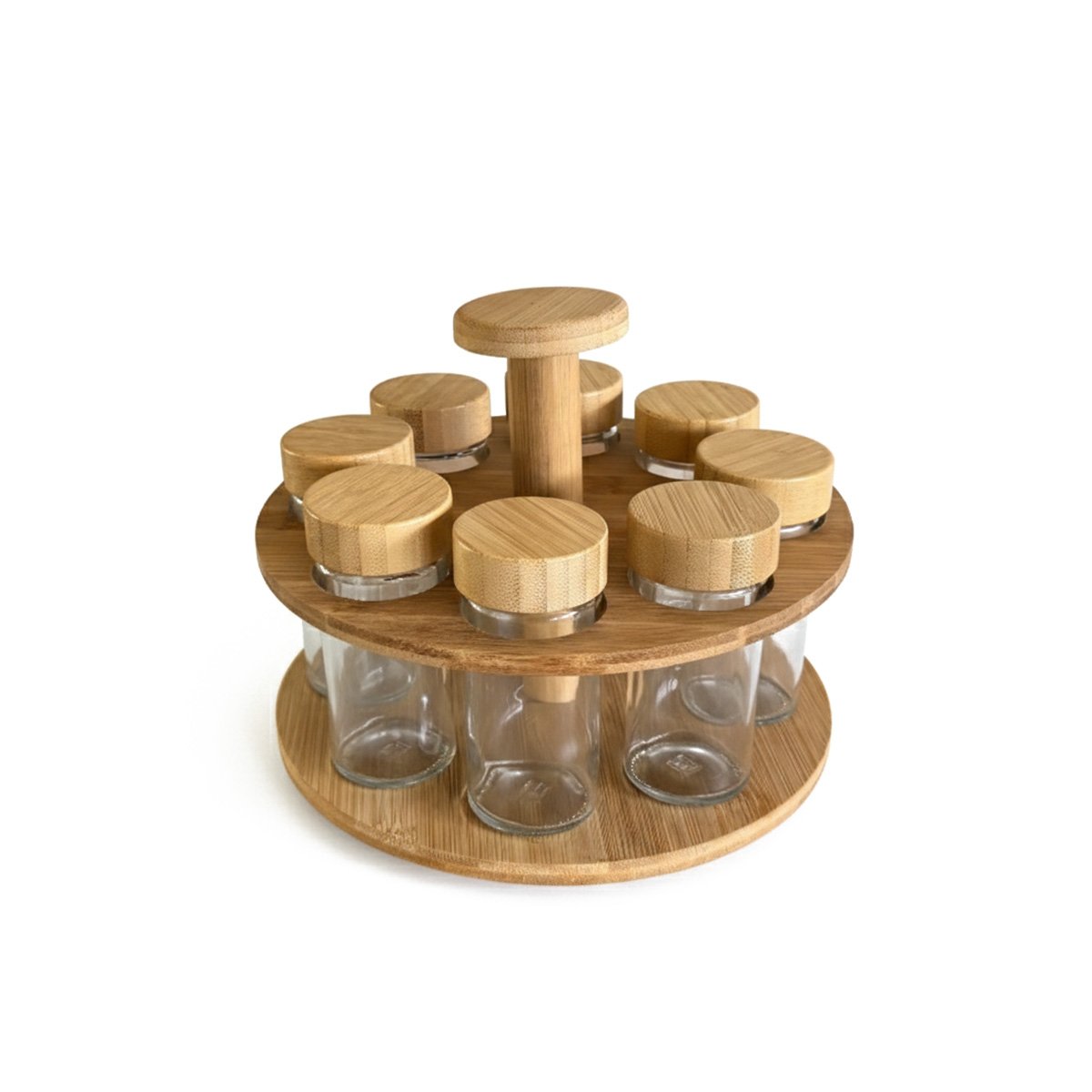 ESPECIERO CON 8 FRASCOS PARA MANTENER CONDIMENTOS FRESCOS Y+PAPEL REGALO - 1