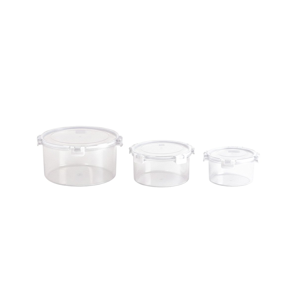 PACK6 BOWLS HERMETICOS PARA REFRIGERADORA FAMILIAR TRANSPARENTE Y+REGALO STICKER - 2