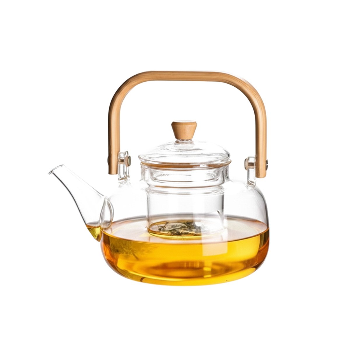 HERRAMIENTA DE VIDRIO BOROSILICATO CON TAPA DE MADERA TRANSPARENTE Y+PAPEL REGALO - 1