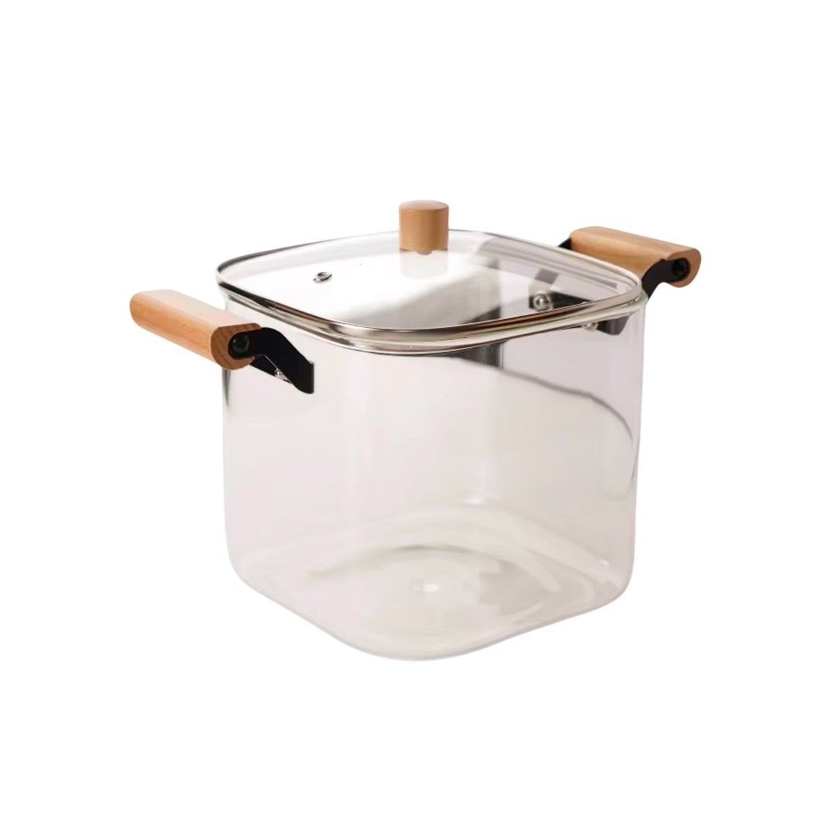 CAZUELA TRANSPARENTE DE GRAN CAPACIDAD PARA COCINA 5500ML Y+PAPEL REGALO - 1