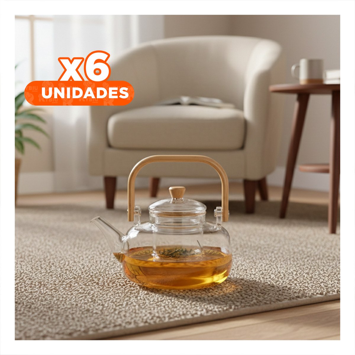 PACK6 INSTRUMENTO MULTIFUNCIONAL PARA COCINA Y MESA TRANSPARENTE Y+REGALO STICKER - 1