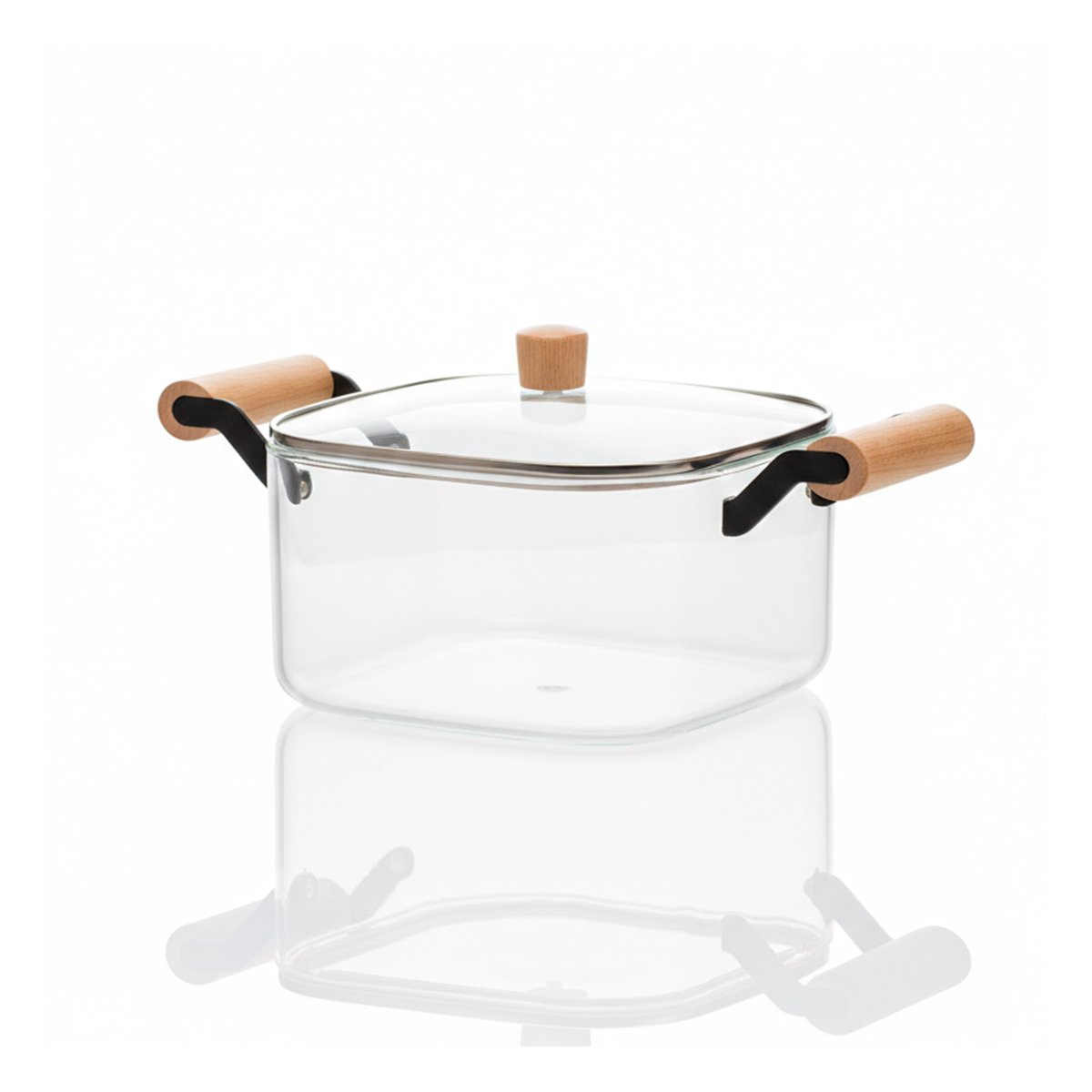 RECIPIENTE EN BOROSILICATO PARA COCINA 3500ML TRANSPARENTE Y+LIGAS REGALO - 3