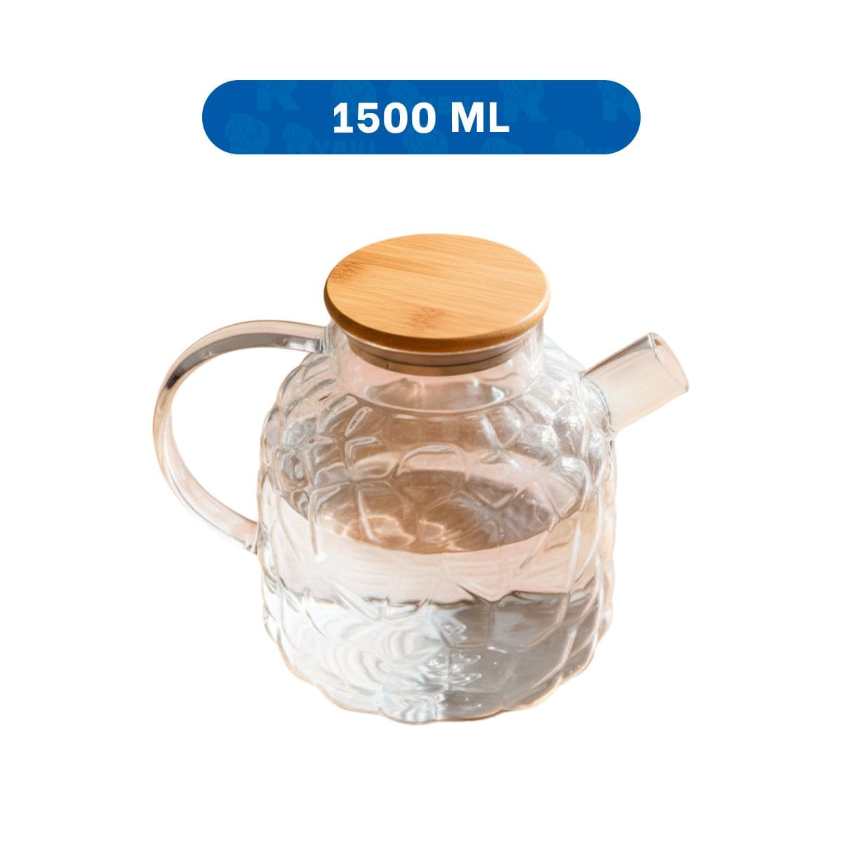 ENVASE COMPACTO DE BOROSILICATO PARA USO DIARIO CON TAPA DE MADERA TRANSPARENTE Y+LIGAS REGALO - 4