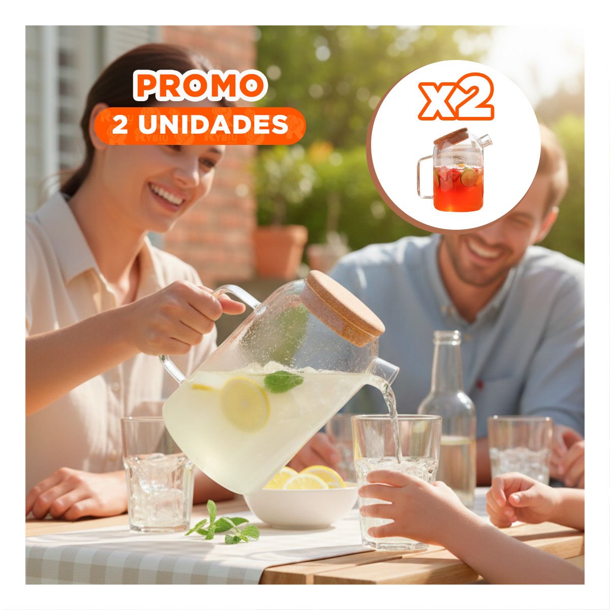 PACK2 ARTICULO MODERNO PARA COCINA Y MESA CON ESTILO TRANSPARENTE Y+REGALO STICKER - 1