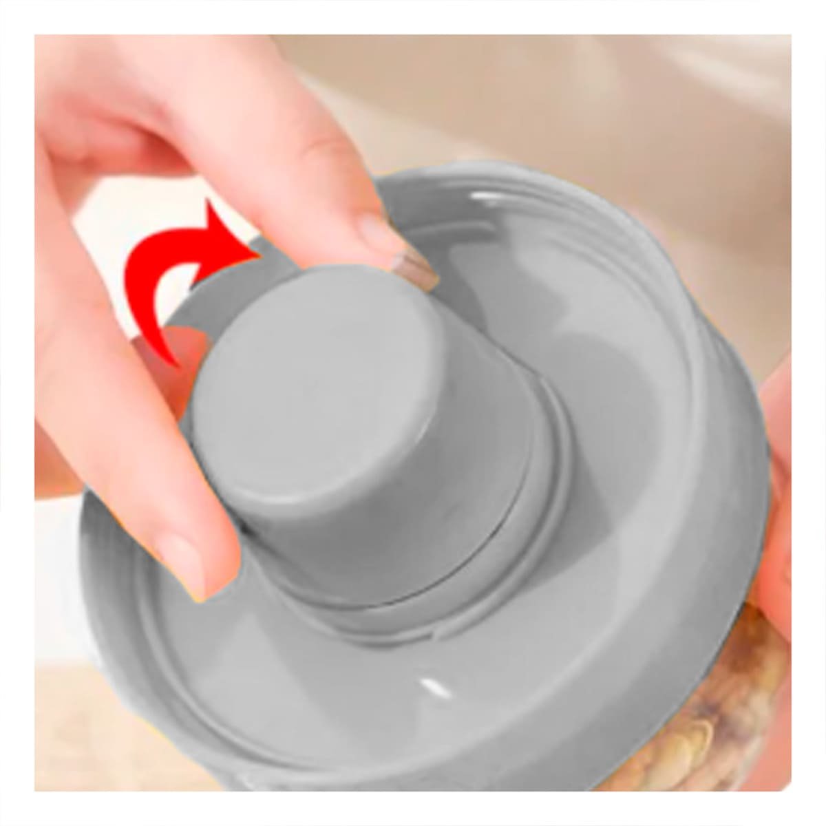 CONTENEDOR YOGURERO PLOMO CON CUBIERTO INCLUIDO PARA SNACK SALUDABLE Y+REGALO STICKER - 2