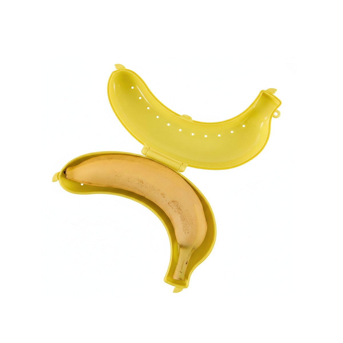 PACK4 CONTENEDOR DE PLATANO AMARILLO PARA MANTENER LA FRUTA EN BUEN ESTADO Y+PAPEL REGALO - 3