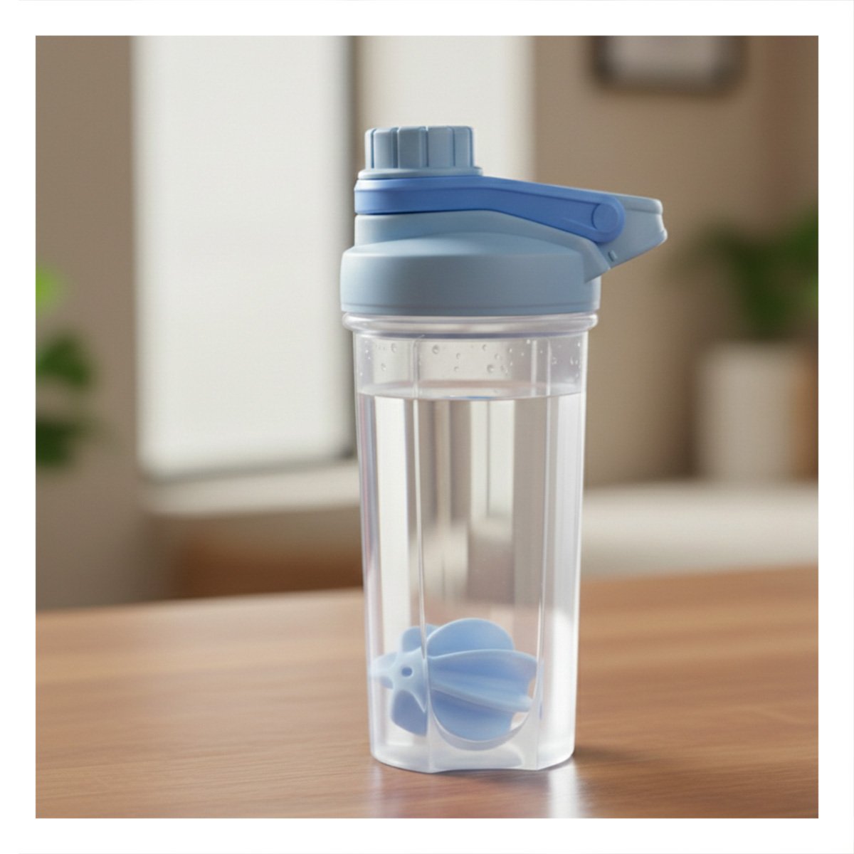 PACK2 FRASCO TOMATODO SHAKER 500ML CELESTE PARA AGUA Y BEBIDAS NUTRITIVAS - 3
