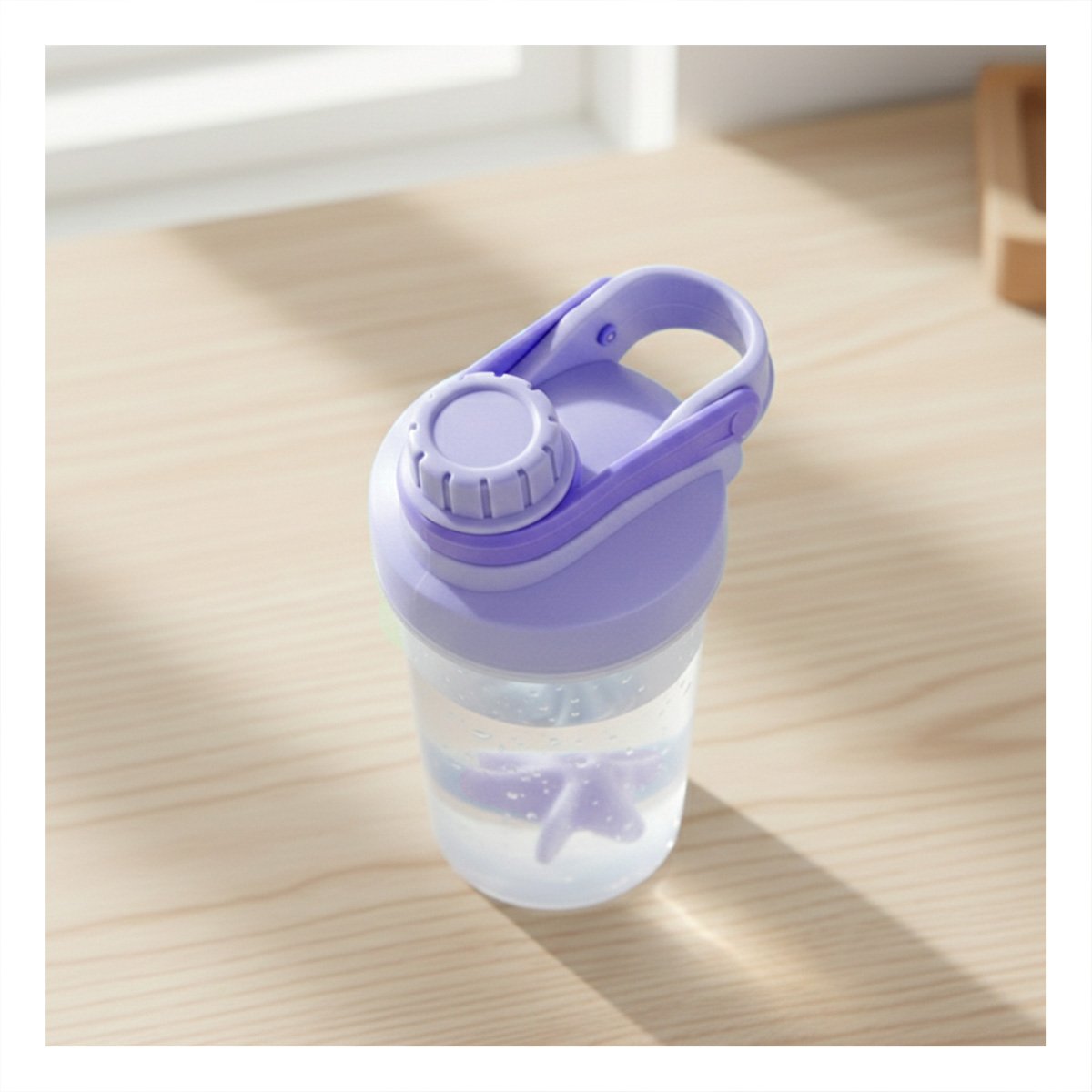 PACK6 BOTELLA TOMATODO SHAKER 500ML LILA PARA GYM Y BATIDOS NUTRITIVOS Y+REGALO STICKER - 5