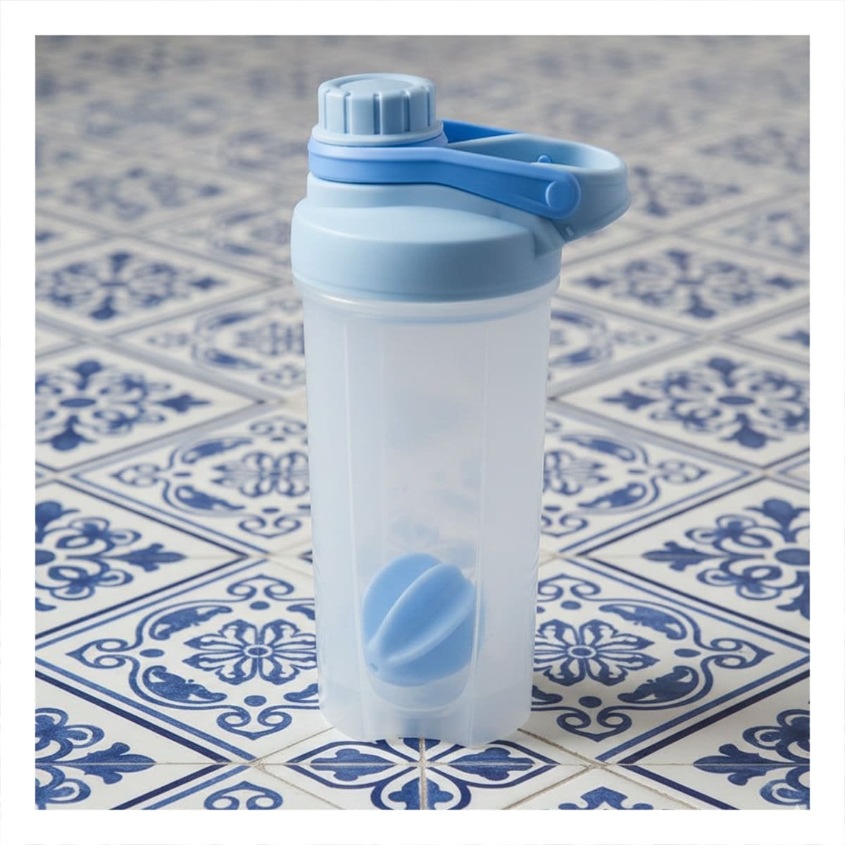 PACK6 BOTELLA TOMATODO SHAKER 500ML CELESTE PARA GYM Y BATIDOS NUTRITIVOS Y+REGALO STICKER - 3