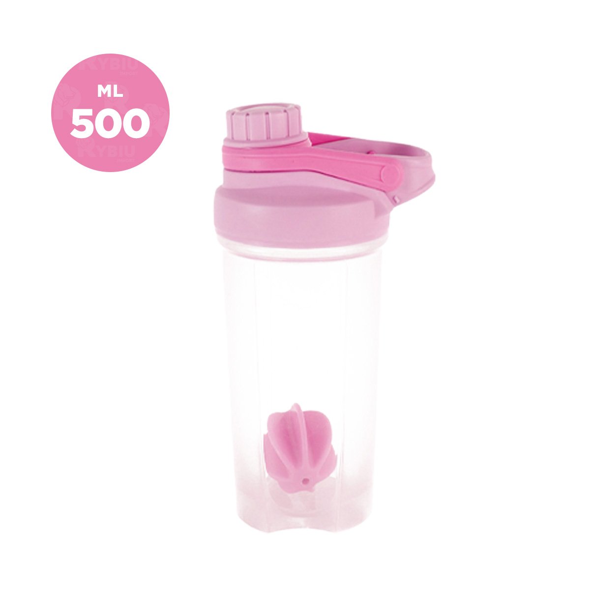 PACK2 ENVASE TOMATODO SHAKER 500ML ROSADO PARA GYM Y HIDRATACIÓN DIARIO Y+PAPEL REGALO - 4