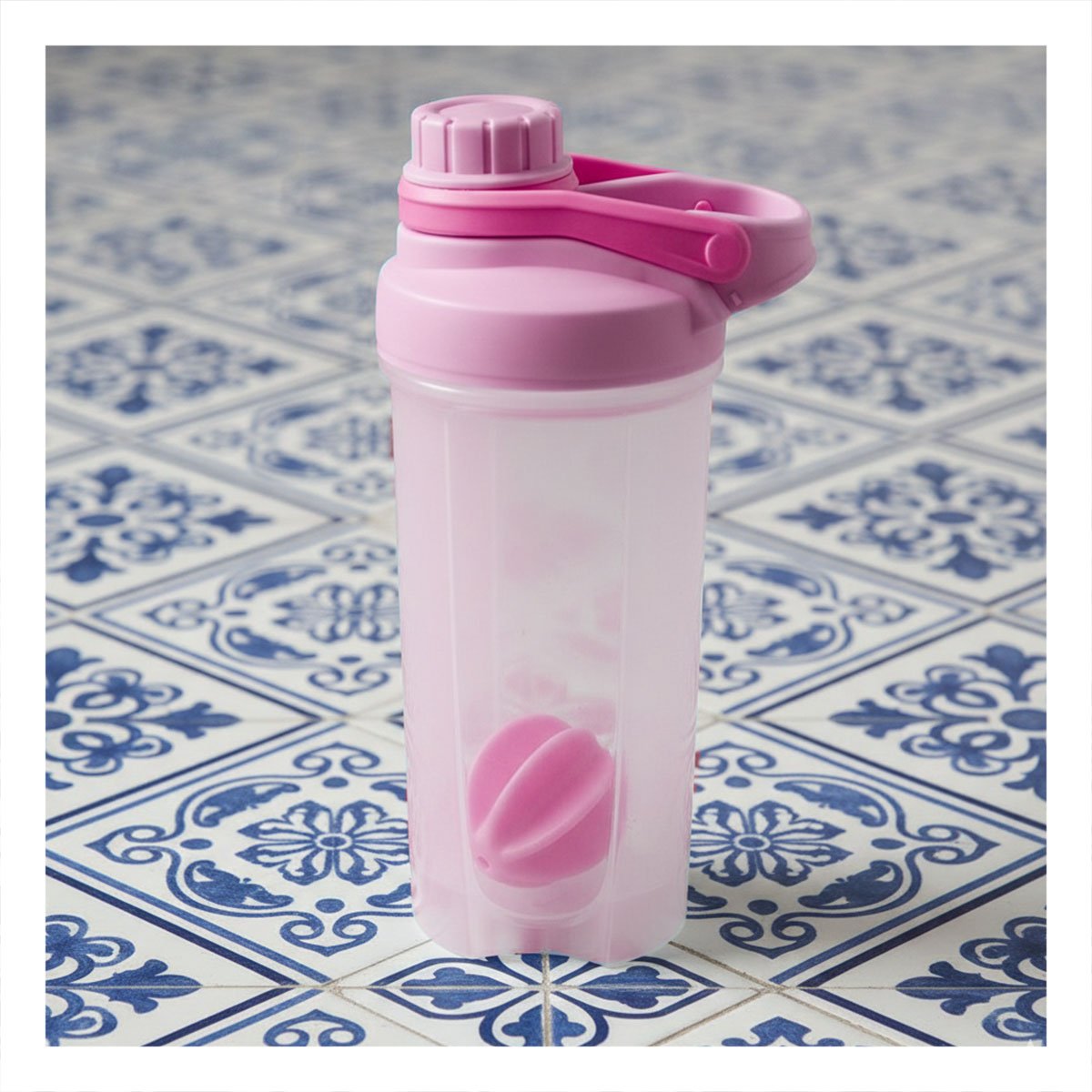 PACK2 ENVASE TOMATODO SHAKER 500ML ROSADO PARA GYM Y HIDRATACIÓN DIARIO Y+PAPEL REGALO - 5