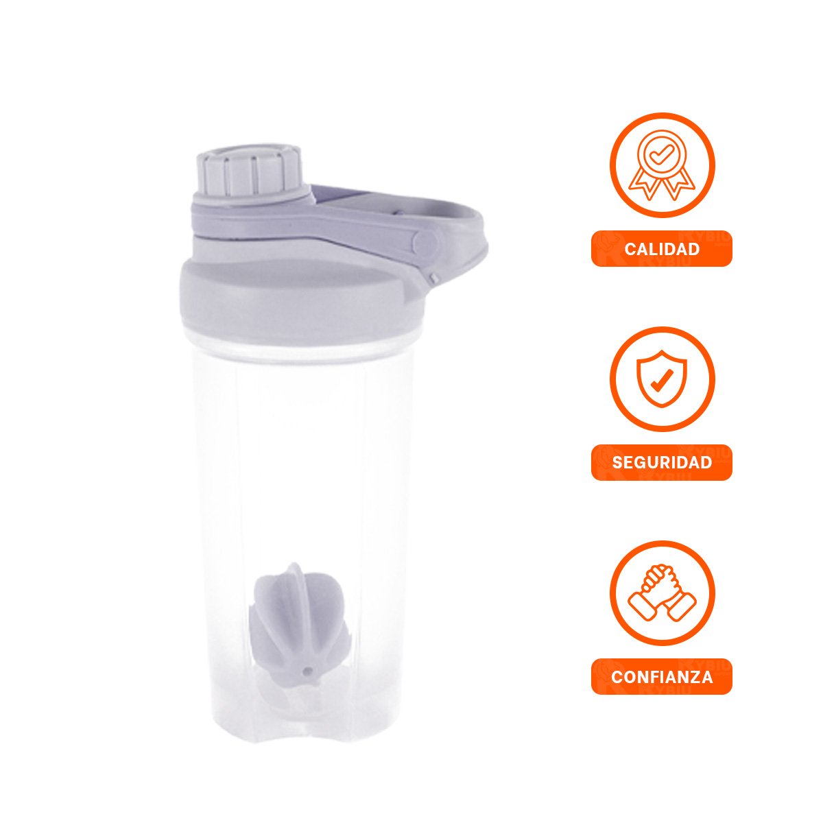 FRASCO TOMATODO SHAKER 500ML PLOMO PARA BEBIDAS Y LICUADOS SALUDABLES - 3