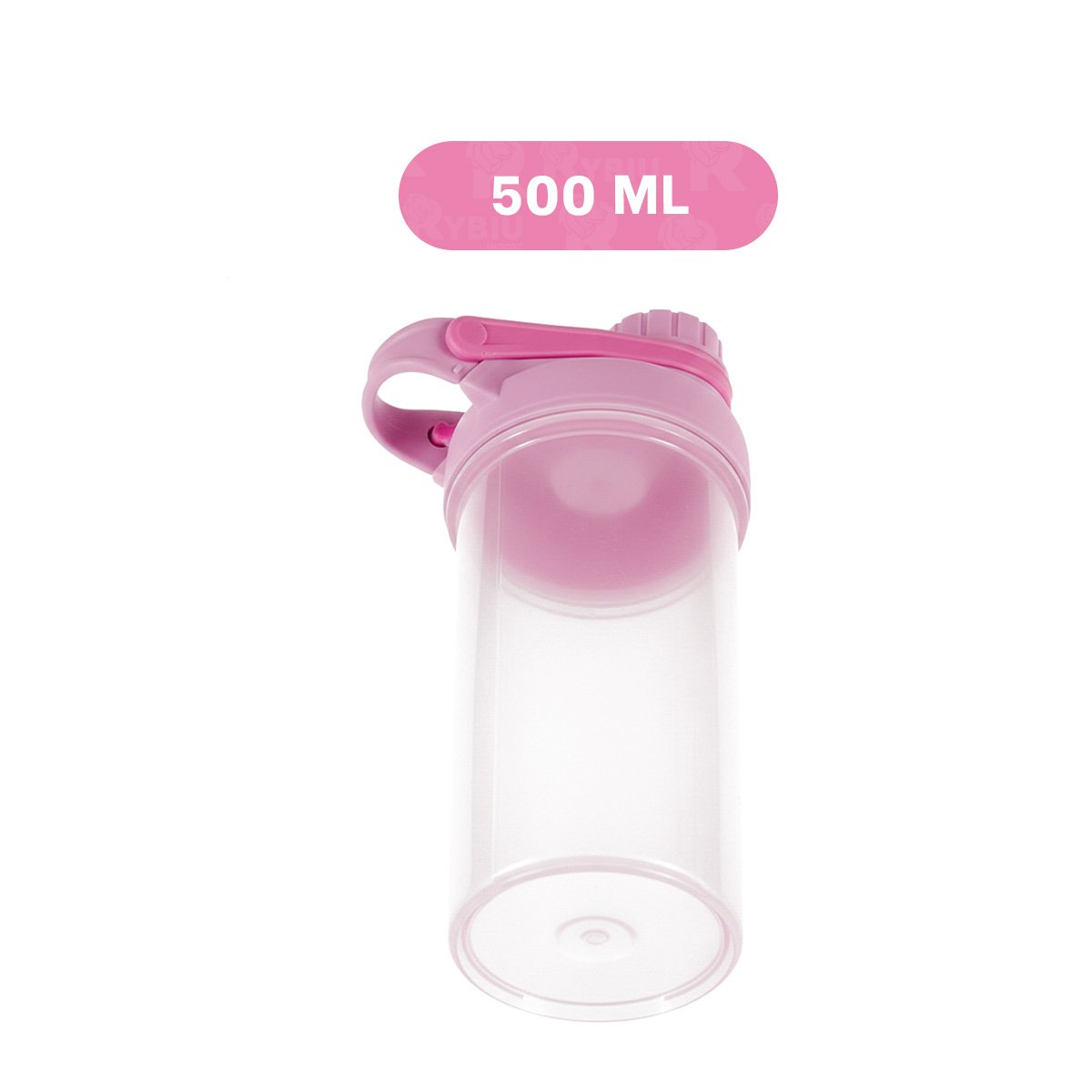 PACK12 FRASCO TOMATODO SHAKER 500ML ROSADO PARA HIDRATACIÓN Y DEPORTE DIARIO Y+PAPEL REGALO - 4
