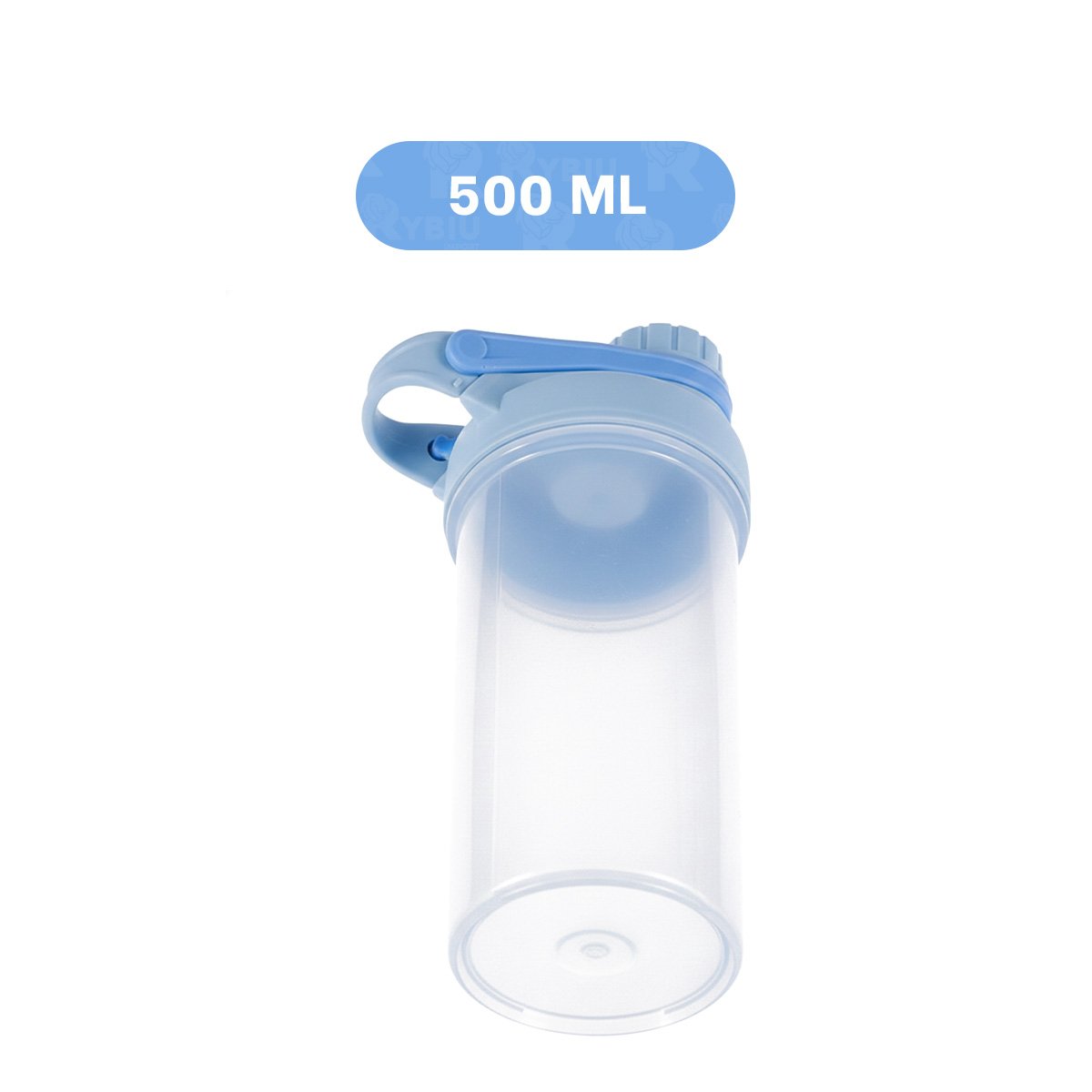 ENVASE TOMATODO SHAKER 500ML CELESTE PARA ACTIVIDAD FÍSICA Y DEPORTE Y+PAPEL REGALO - 4