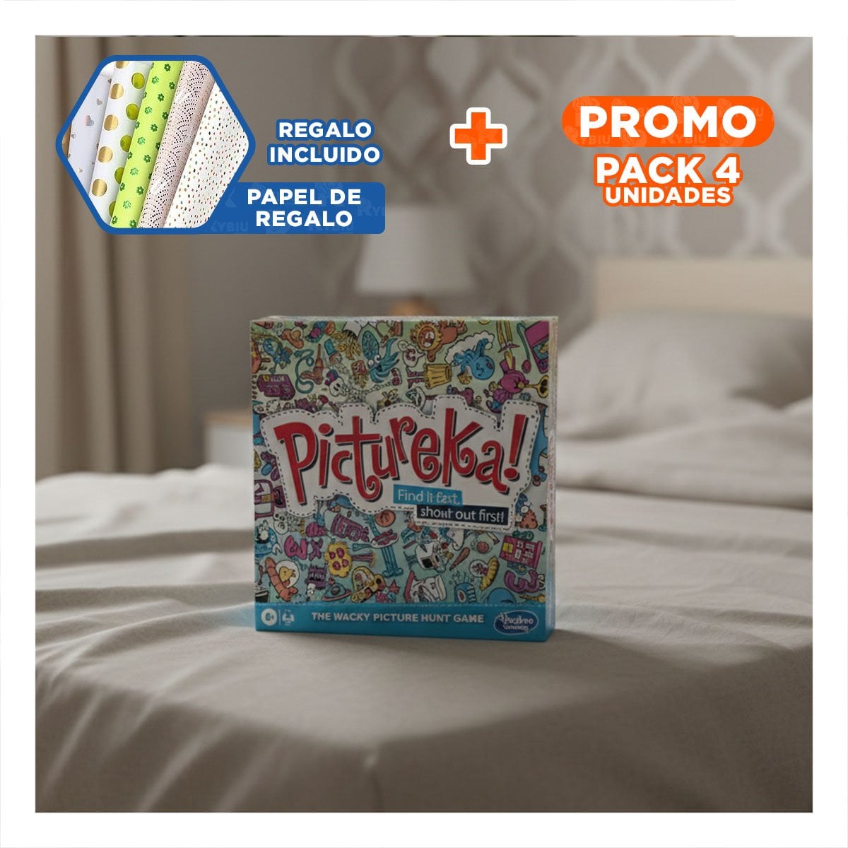 PACK4 VASO TOMATODO SHAKER 500ML CELESTE PARA HIDRATACIÓN Y GYM DIARIO Y+PAPEL REGALO - 1