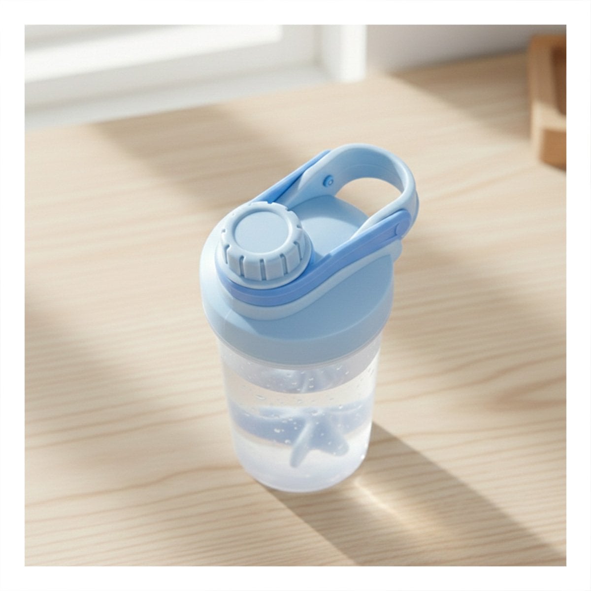 PACK4 VASO TOMATODO SHAKER 500ML CELESTE PARA HIDRATACIÓN Y GYM DIARIO Y+PAPEL REGALO - 2