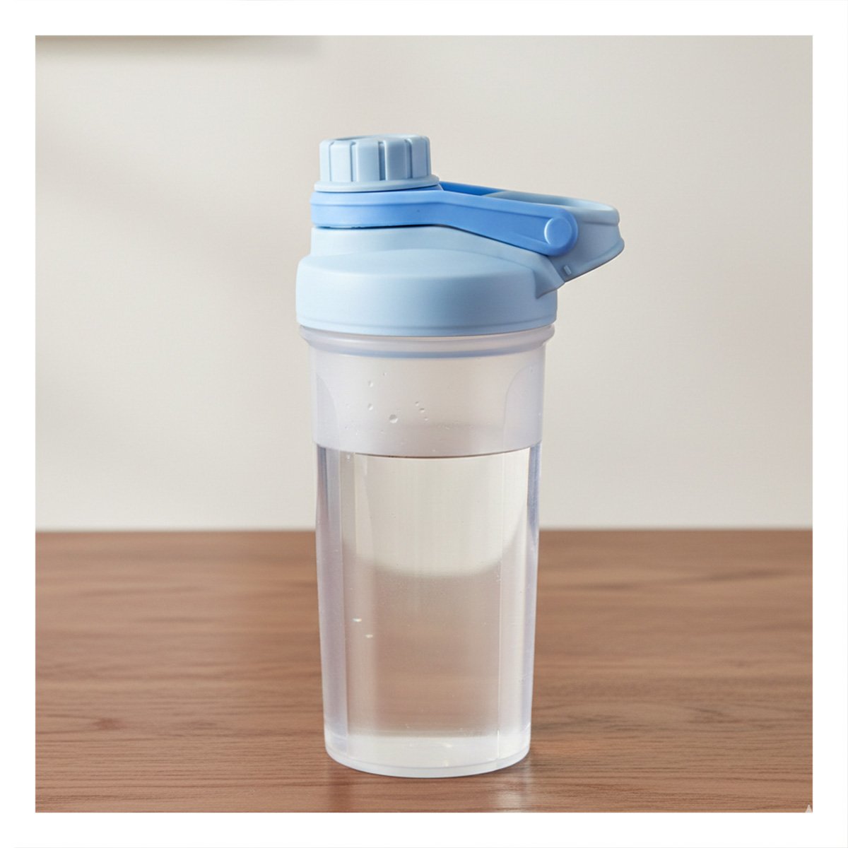 PACK4 VASO TOMATODO SHAKER 500ML CELESTE PARA HIDRATACIÓN Y GYM DIARIO Y+PAPEL REGALO - 5