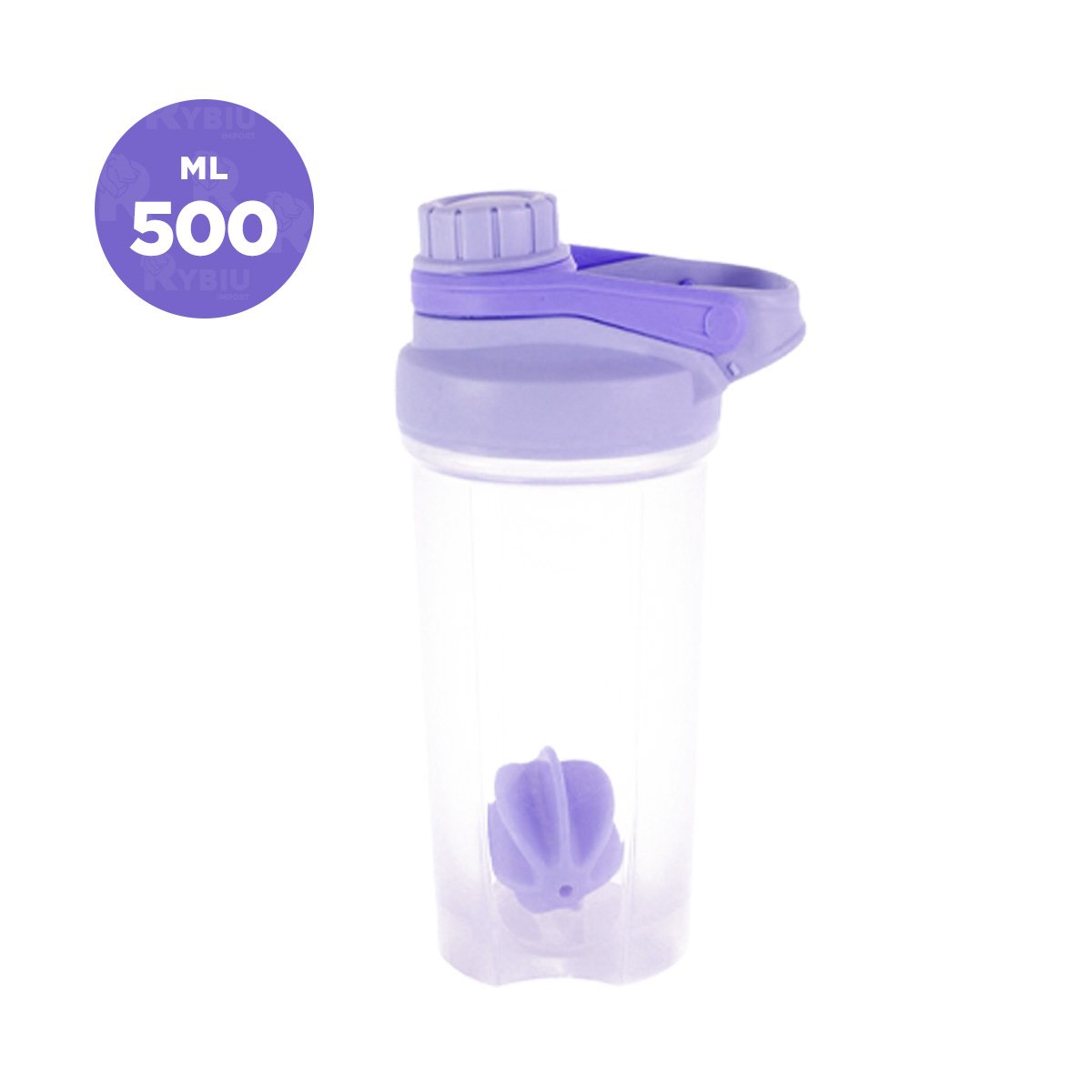 PACK4 FRASCO TOMATODO SHAKER 500ML LILA FÁCIL DE USAR PARA BATIDOS HOGAR Y+REGALO STICKER - 4