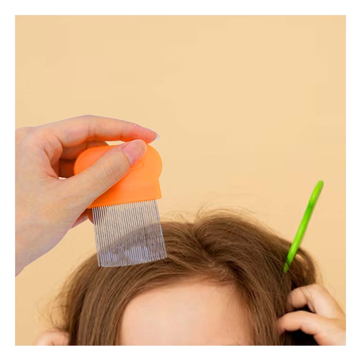 APLICADOR MANUAL NARANJA PARA PIOJOS Y LIENDRES SEGURO EN CASA DIARIO Y+PAPEL REGALO - 3