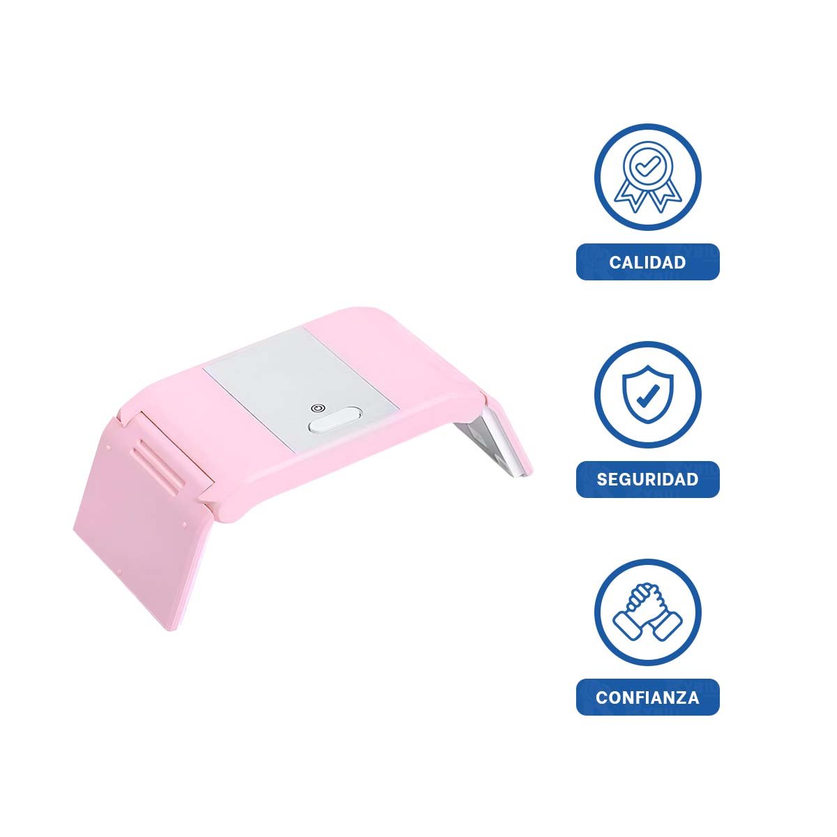 SOPORTE PARA UÑAS PORTATIL ROSADO ELEGANTE Y MODERNO PARA SECADO RAPIDO - 3