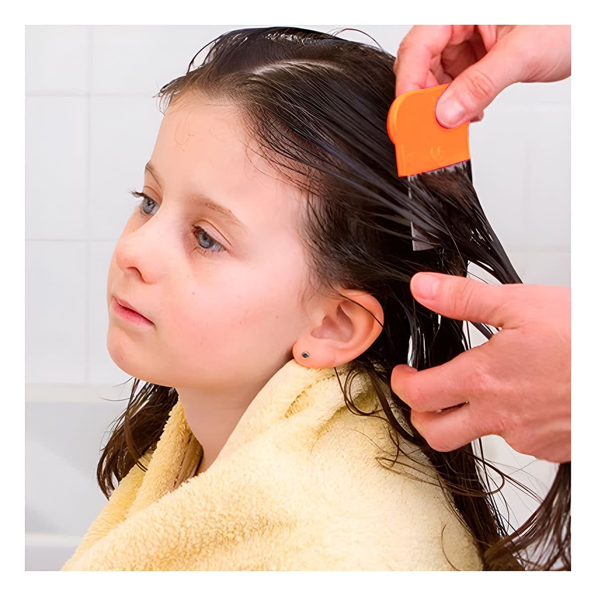 PACK12 PEINETA FINA NARANJA PARA PIOJOS Y LIENDRES PRACTICA Y RESISTENTE - 2