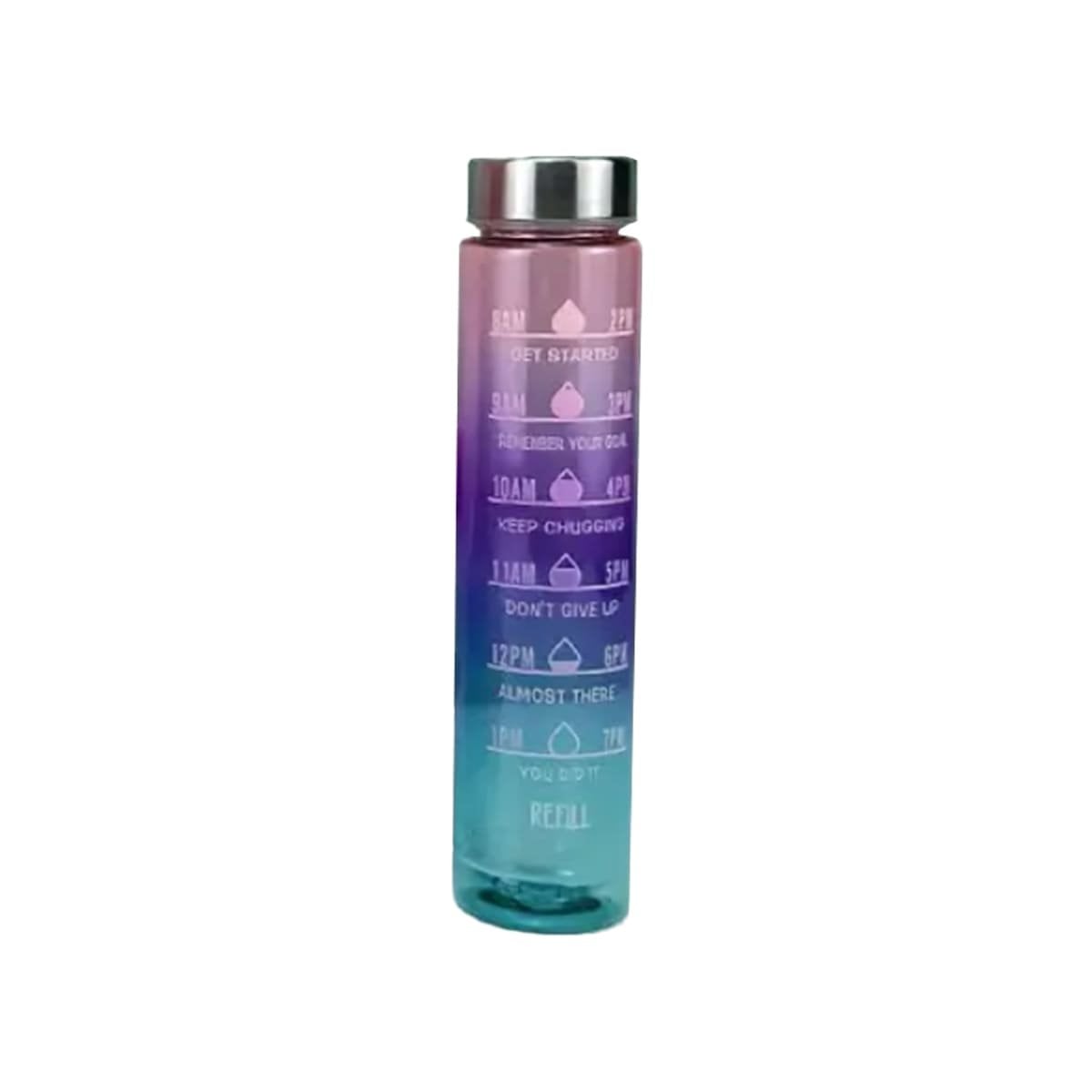 PACK6 JARRA TRIO TRANSPARENTE ROSADO CLARO MORADO Y VERDE MANTIENE BEBIDAS Y+REGALO STICKER - 2