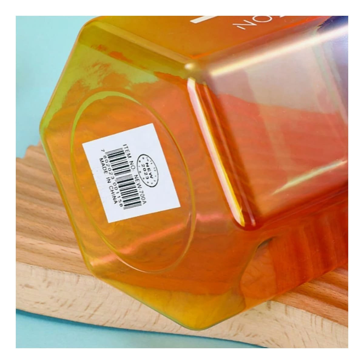 BOTELLA TRIO TRANSPARENTE CELESTE FUCSIA Y AMARILLO DOBLE PARED CONSERVA Y+POST IT - 3