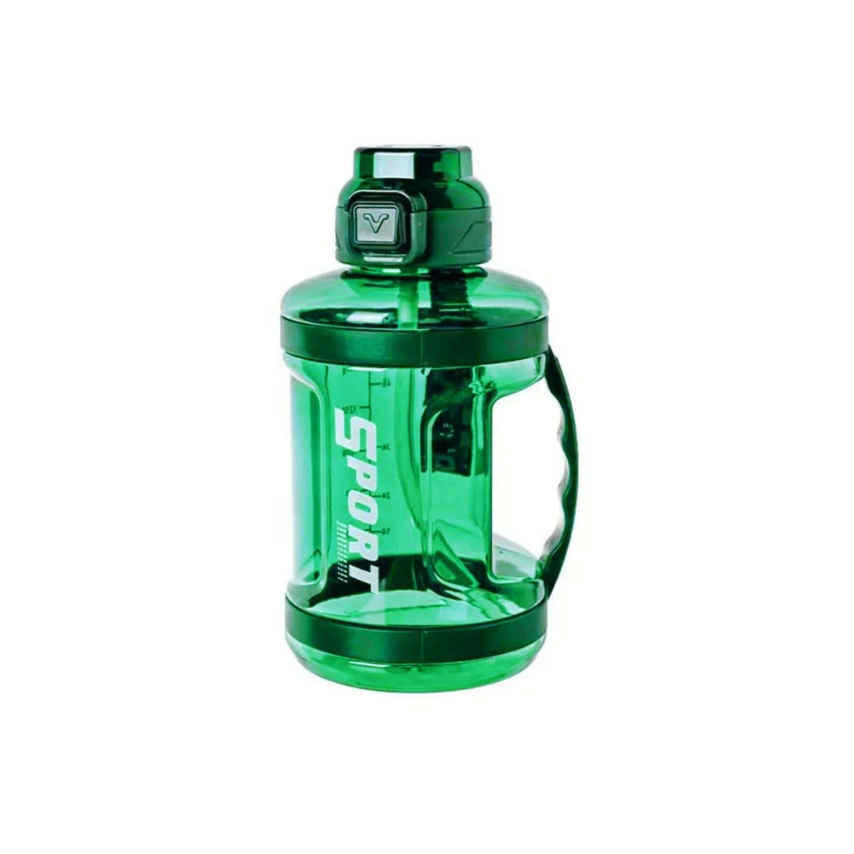 BOTELLA BIDON VERDE LIGERA Y COMODA PARA TRANSPORTAR Y USAR FACIL Y+PAPEL REGALO - 1