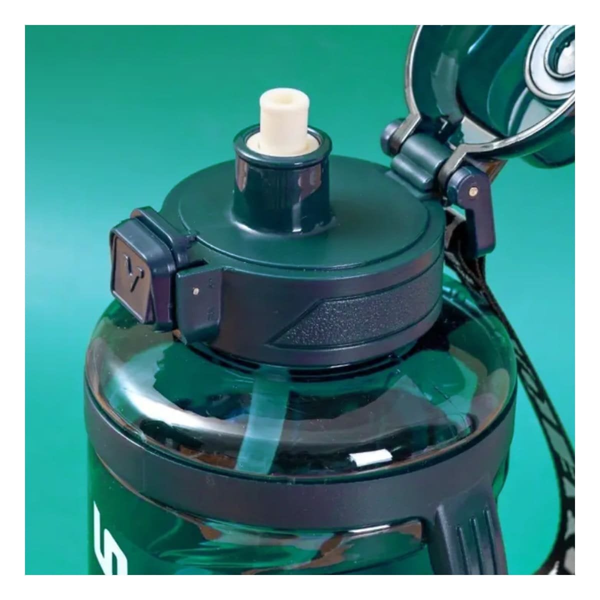 BOTELLA BIDON VERDE LIGERA Y COMODA PARA TRANSPORTAR Y USAR FACIL Y+PAPEL REGALO - 3
