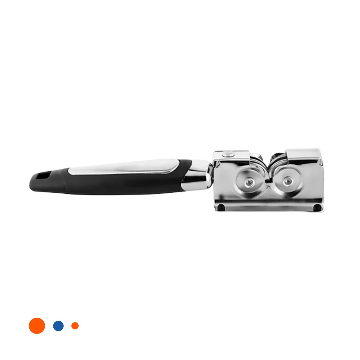 DISPOSITIVO FACIL DE CUCHILLO CON MANGO PLATEADO Y NEGRO CORTE SEGURO Y+LIGAS REGALO - 3