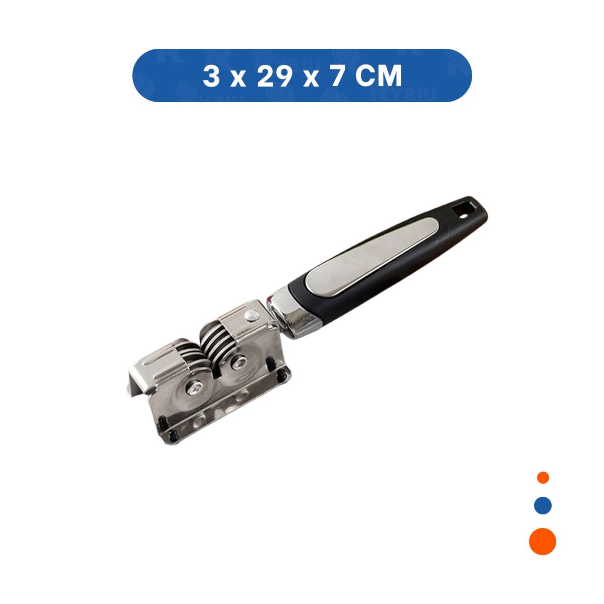 PACK2 KIT COMPACTO DE CUCHILLO CON MANGO PLATEADO Y NEGRO PARA COCINA HOGAR Y+REGALO STICKER - 4