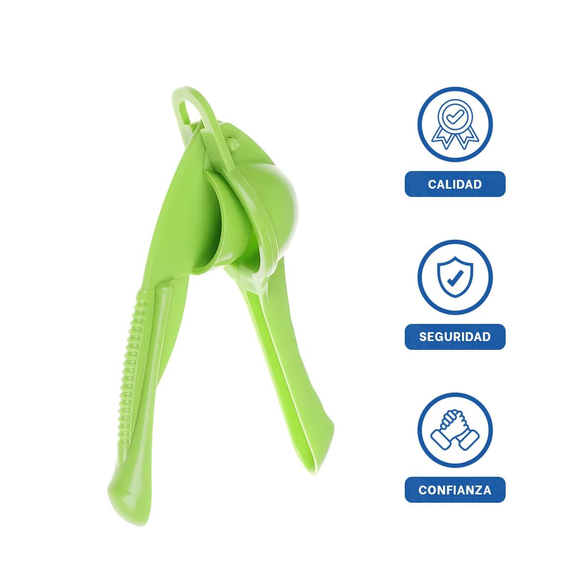 EXPRIMIDOR CITRICO PLASTICO VERDE LIMON RESISTENTE Y FACIL DE LIMPIAR - 3