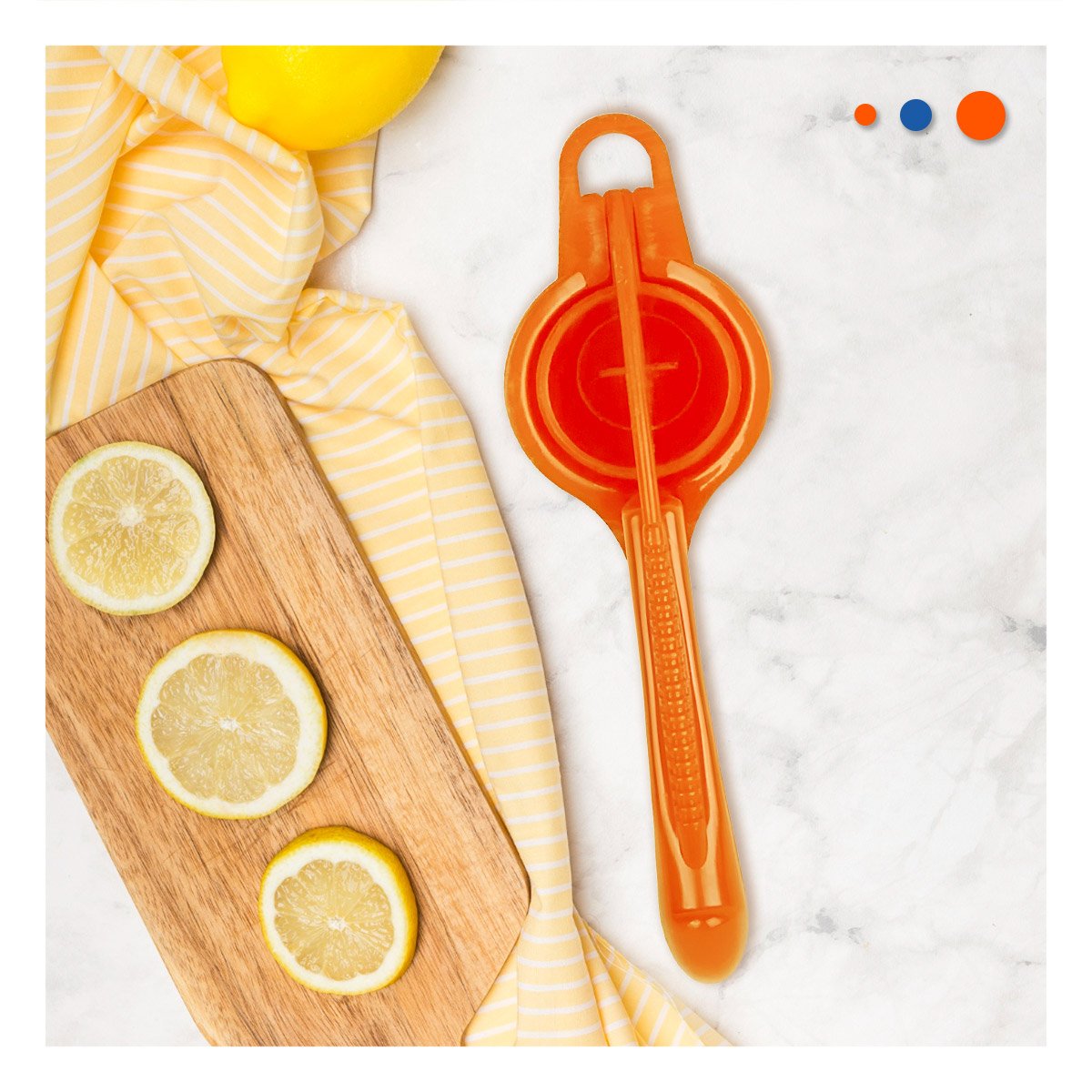 PACK2 TRITURADOR COMPACTO PLASTICO NARANJA FACIL DE LIMPIAR Y USAR HOGAR - 5