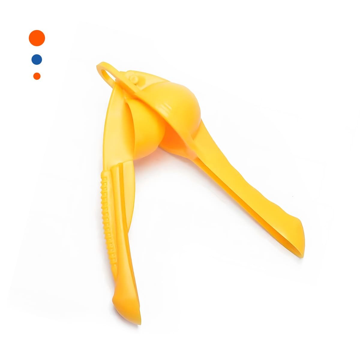 EXTRACTOR DE JUGOS PLASTICO AMARILLO PRACTICO Y LIGERO PARA CASA Y+PAPEL REGALO - 1