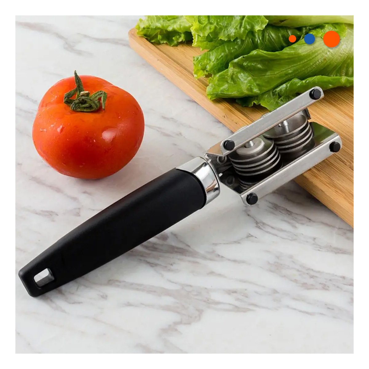 PACK12 DISPOSITIVO PRACTICO DE CUCHILLO CON MANGO PLATEADO Y NEGRO PARA PRECISO Y+PAPEL REGALO - 5