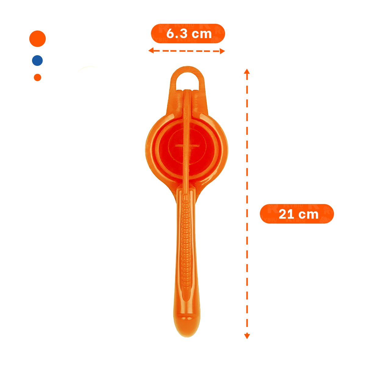 APRETA DE COCINA PLASTICO NARANJA RESISTENTE Y FACIL DE LIMPIAR EN HOGAR Y+REGALO STICKER - 4