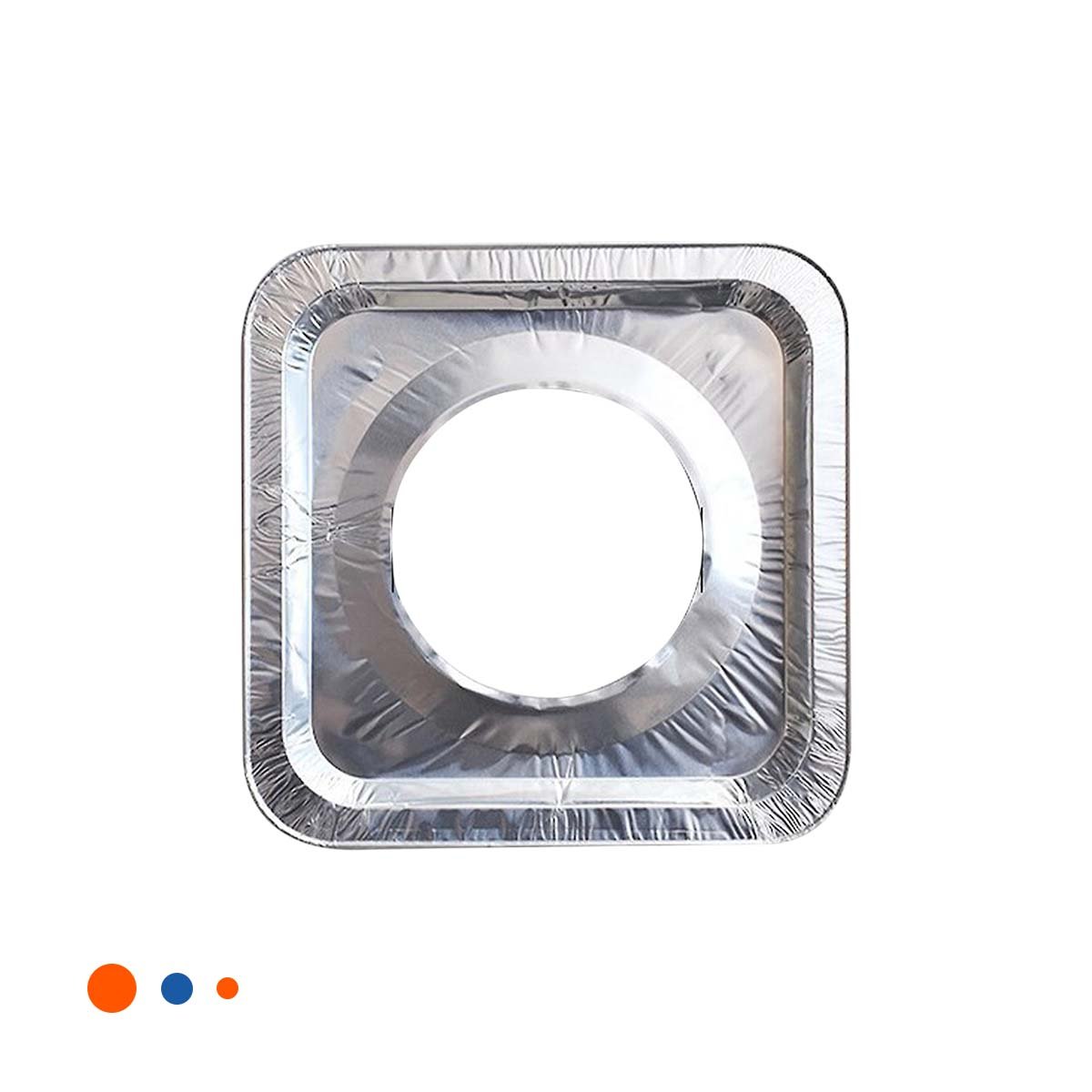 PACK2 PLACA PROTECTORA ALUMINIO HORNILLA CUADRADO 5PZS PLATEADO RESISTENTE Y+REGALO STICKER - 2
