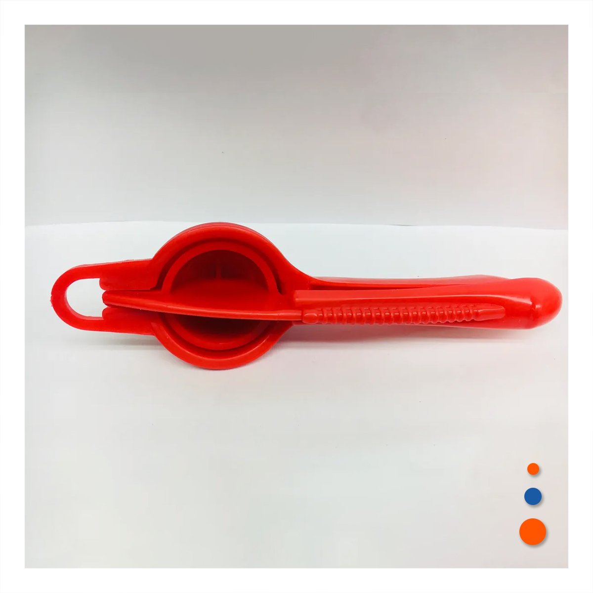 PRENSA PARA COCINA ROJO COMODA PARA PREPARAR JUGOS NATURALES Y+PAPEL REGALO - 2
